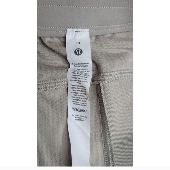 Lululemon scuba wide leg pant velvet cord, rivers tone. NWT. - Picture 8 of 12